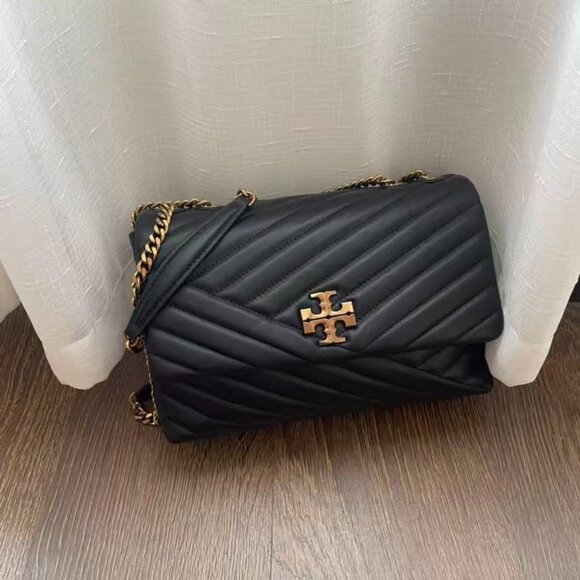 95% New TORY BURCH Kira chevron shoulder bag - Picture 1 of 7